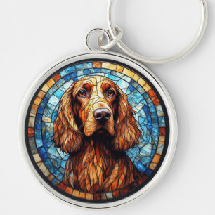 Porte-clés Chien avec détails vibrants
