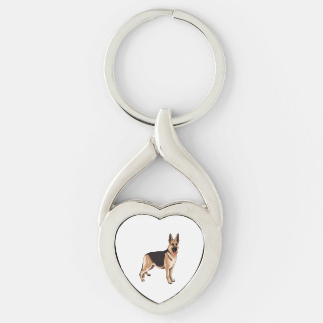 Porte-clés Chien berger allemand (Devant)