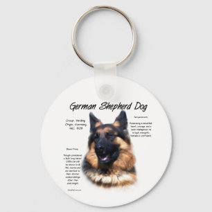 Porte-clés Chien berger allemand (longhair) Conception de l'h