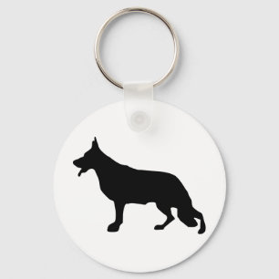 Porte-clés Chien berger allemand noir