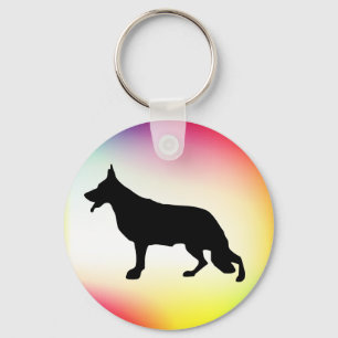 Porte-clés Chien berger allemand noir