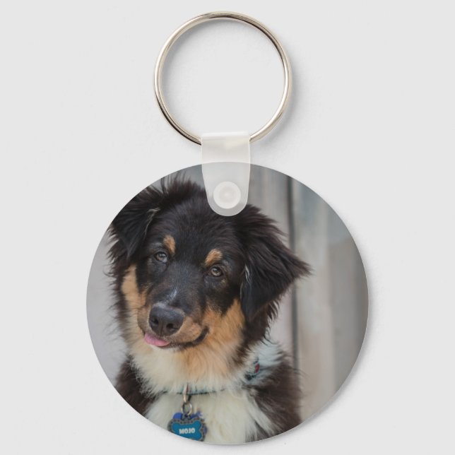 Porte-clés Chien berger australien (Recto)