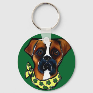 Porte-clés Chien Boxer St. Patty