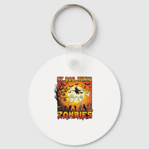 Porte-clés Chien Chasse Les Zombies Halloween Fantômes Sorciè