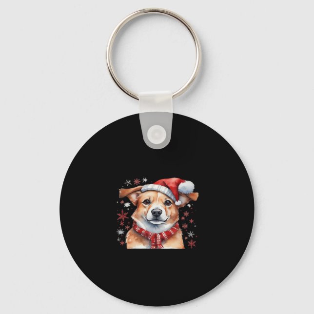 Porte-clés Chien chrismes Classique T-shirt (Recto)