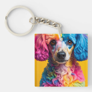 Porte-clés Chien Coloré