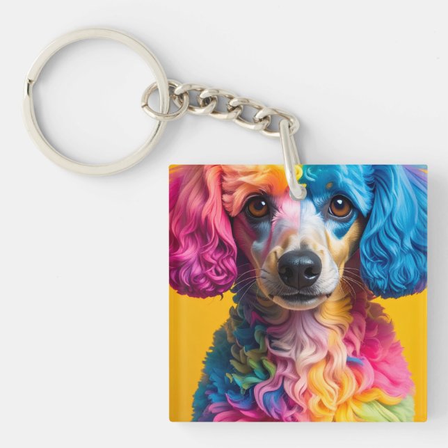 Porte-clés Chien Coloré (Devant)