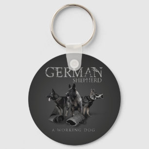 Porte-clés Chien de berger allemand de travail - GSD