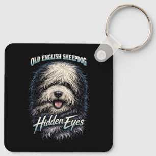 Porte-clés Chien de berger anglais ancien