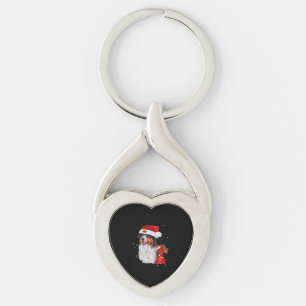 Porte-clés Chien de Berger Australien Noël