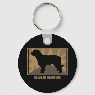 Porte-clés Chien de berger catalan terreux