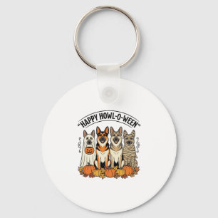 Porte-clés Chien de Halloween Joyeux Howl-O-Ween Vintage Berg