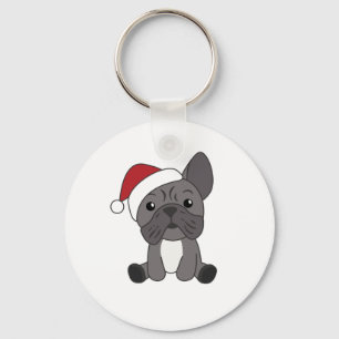 Porte-clés Chien de Noël Animaux d'hiver de neige