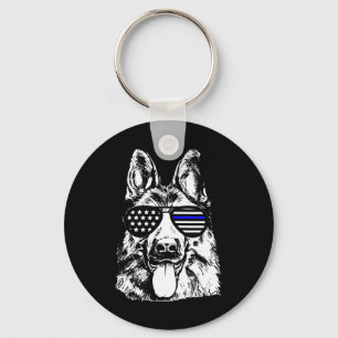 Porte-clés Chien de police berger allemand policier