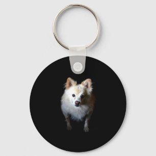 Porte-clés Chien de Poméranie en Porte - clé foncé