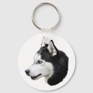 Porte-clés chien de traîneau sibérien