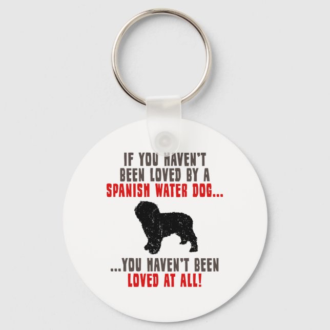 Porte-clés Chien d'eau espagnol (Recto)