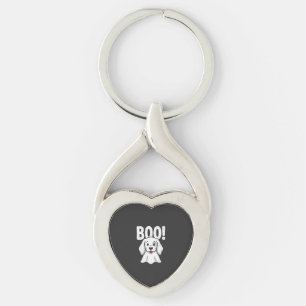 Porte-clés Chien d'Halloween Boo Conception de chiot mignon f