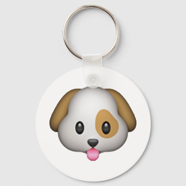 Porte-clés Chien - Emoji (Recto)