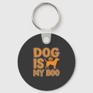 Porte-clés Chien Est Mon Boo Halloween Chien