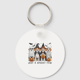 Porte-clés Chien fantôme Beagle mignon Halloween Thanksgiving