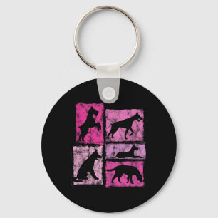 Porte-clés Chien Graphic J'Aime Tous Les Chiens Pour Les Femm