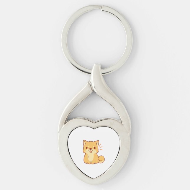 Porte-clés Chien Kawaii Shiba (Devant)