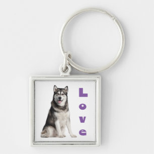 Porte-clés Chien Malamute d'Alaska