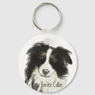 Porte-clés Chien o de border collie