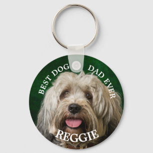 Porte-clés Chien personnalisé Papa Tibétain Terrier
