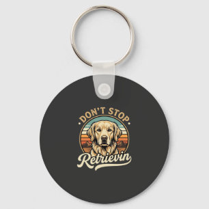 Porte-clés Chien Retriever doré Ne cesse pas de récupérer
