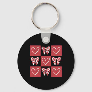 Porte-clés Chien Saint-Valentin Coquette Nœud Patte de Chien