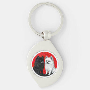 Porte-clés Chien Spitz Japonais Cadeau pour les Am