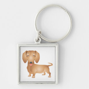 Porte-clés Chien Teckel Mignon