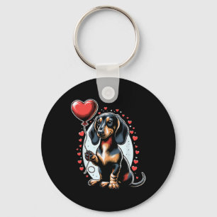 Porte-clés Chien teckel Saint-Valentin Propriétaire de chien