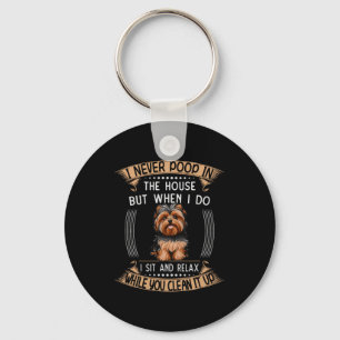 Porte-clés Chien Yorkie O Trucs Papa Chien Prix Yorkieo Chiot