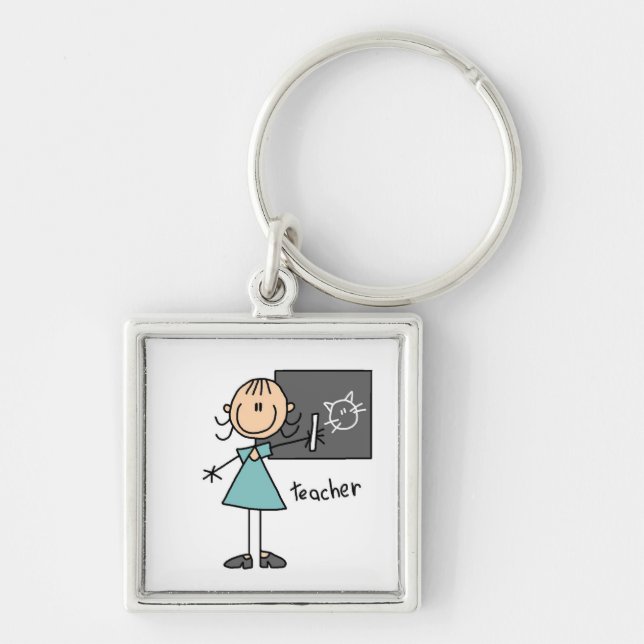 Porte-clés Chiffre de bâton de professeur (Devant)