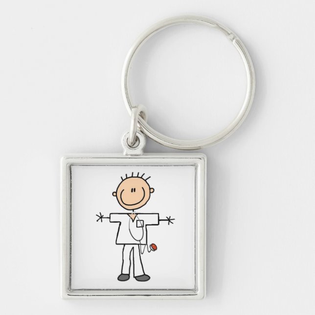 Porte-clés Chiffre masculin T-shirts et cadeaux de bâton (Devant)