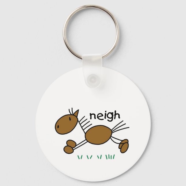 Porte-clés Chiffre T-shirts et cadeaux de bâton de cheval (Recto)