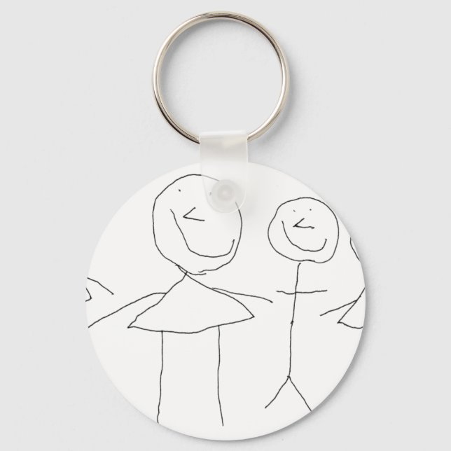 Porte-clés Chiffres 4 bâtons (Recto)