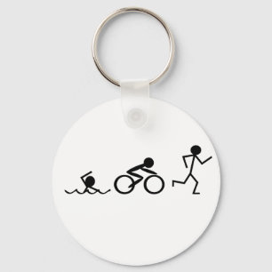Porte-clés Chiffres de bâton de triathlon
