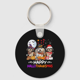 Porte-clés Chih Tzu Chien Noël Joyeux Hallothankmas Thanksg