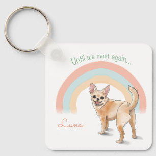 Porte-clés Chihuahua - Aquarelle Nom personnalisé & Photo