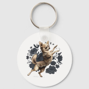 Porte-clés Chihuahua Ballerina Danse de ballet