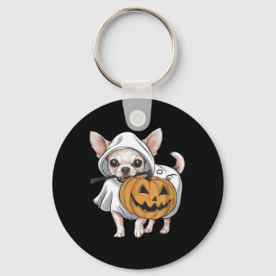 Porte-clés Chihuahua Chien Fantôme Halloween