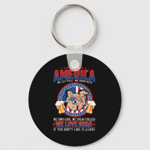 Porte-clés Chihuahua Chig Cette 4 juillet Américaine