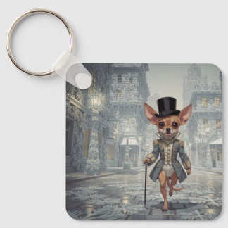 Porte-clés Chihuahua en ville à Paris