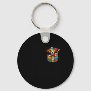 Porte-clés Chihuahua Mariachi Pochette Cinco De Mayo Mexicain