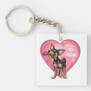 Porte-clés Chihuahua Saint-Valentin