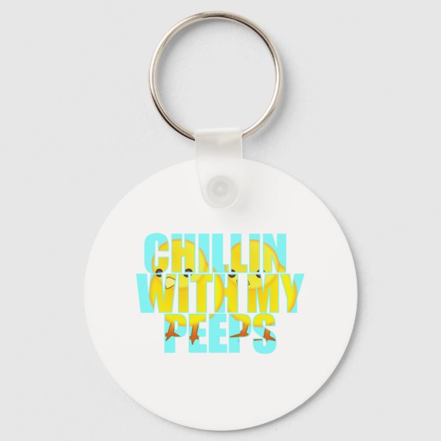 Porte-clés Chillin Avec Mes Peeps (Recto)
